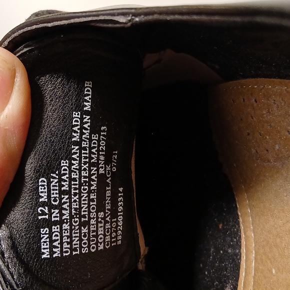 Croft & Barrow with ortholite  12 Medium Black NEW - Picture 6 of 6